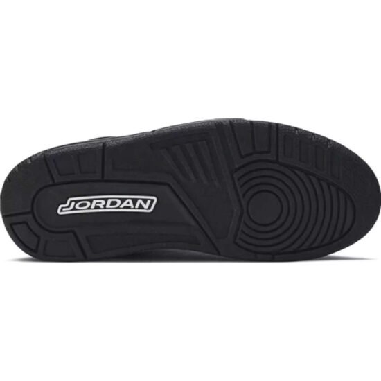 This is the lower side shoe of Air Jordan 3 Retro 'Black Cat'.